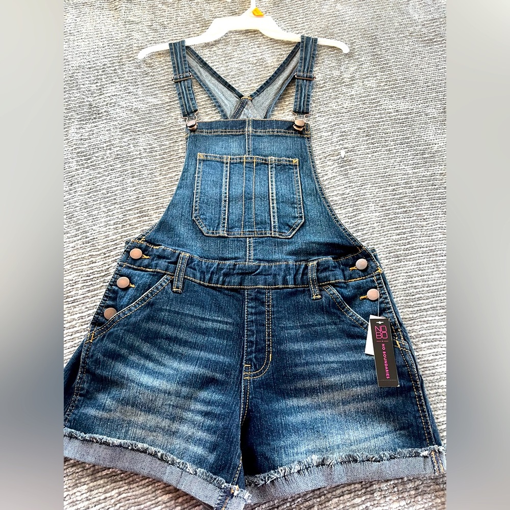 No Boundaries Denim Jumper Shorts